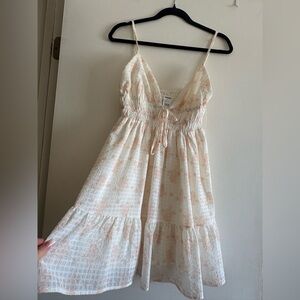 Floral Babydoll Mini Dress (Tilly’s) Size M